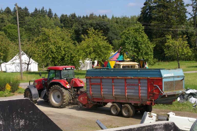 Heuwagen, Traktor, Silo